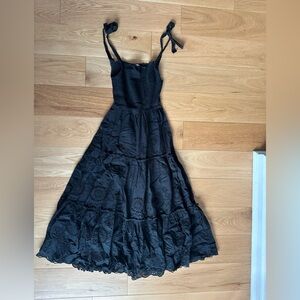 Zara Eyelet Maxi Sun Dress